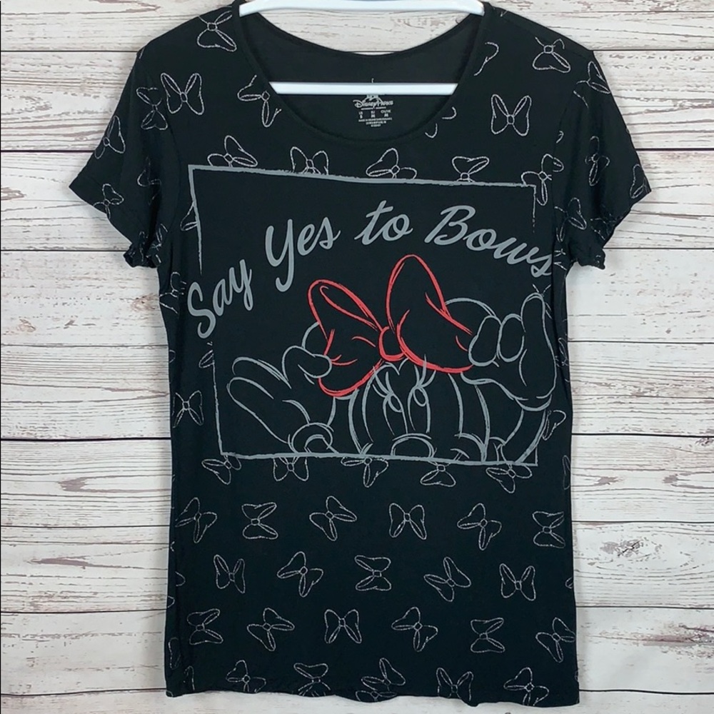 Disney Parks Minnie Say Yes to Bows T-Shirt Top